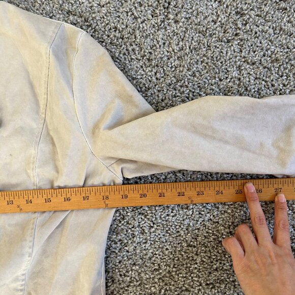 Womens Sz L/XL Ivory Military-Style Jacket With Decorative Buttons - Picture 7 of 10